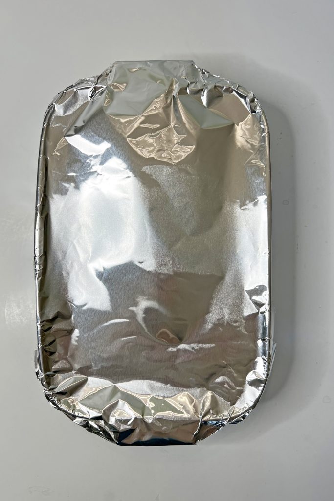 Cover with aluminum foil.