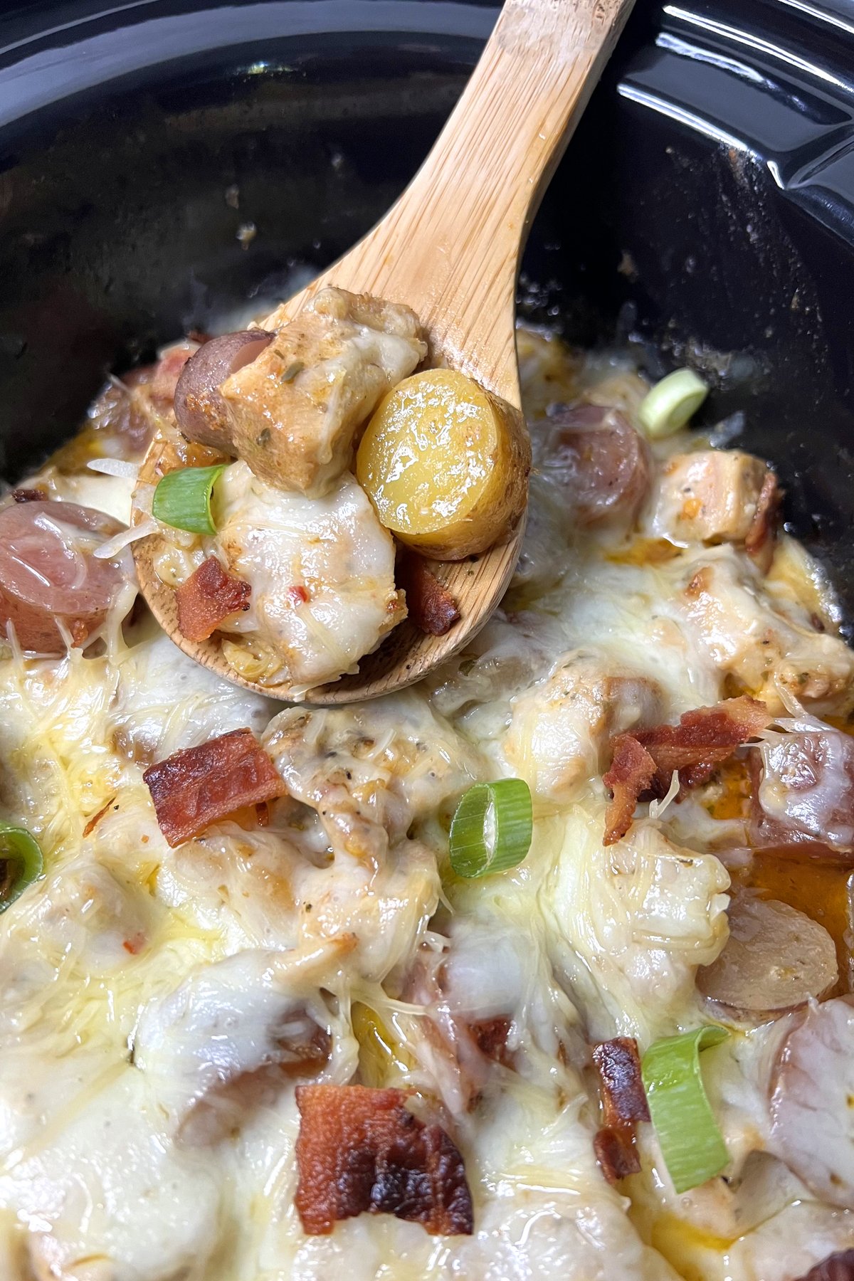 Crockpot Garlic Parmesan Chicken and Potatoes