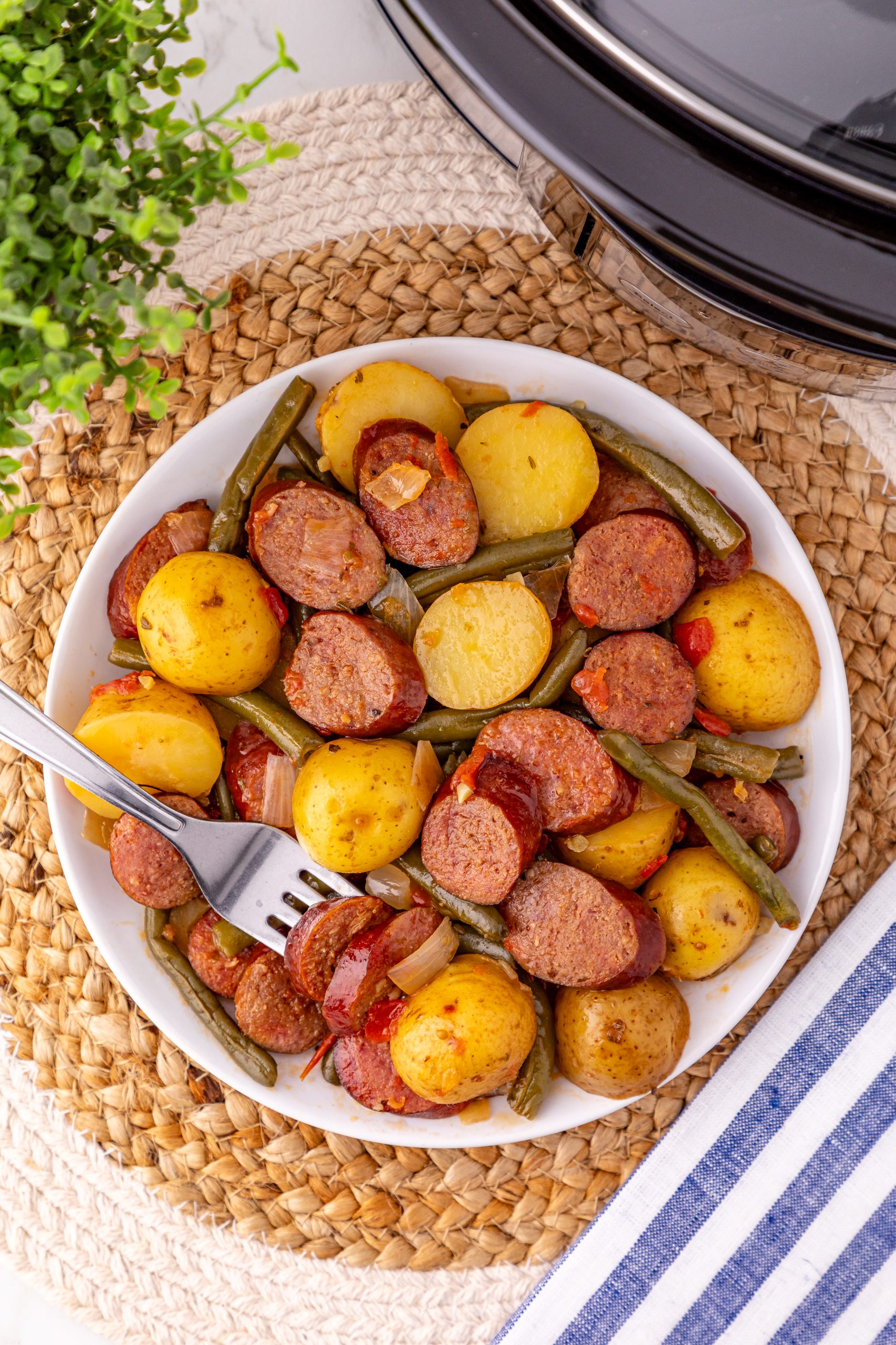Slow Cooker Sausage and Potatoes