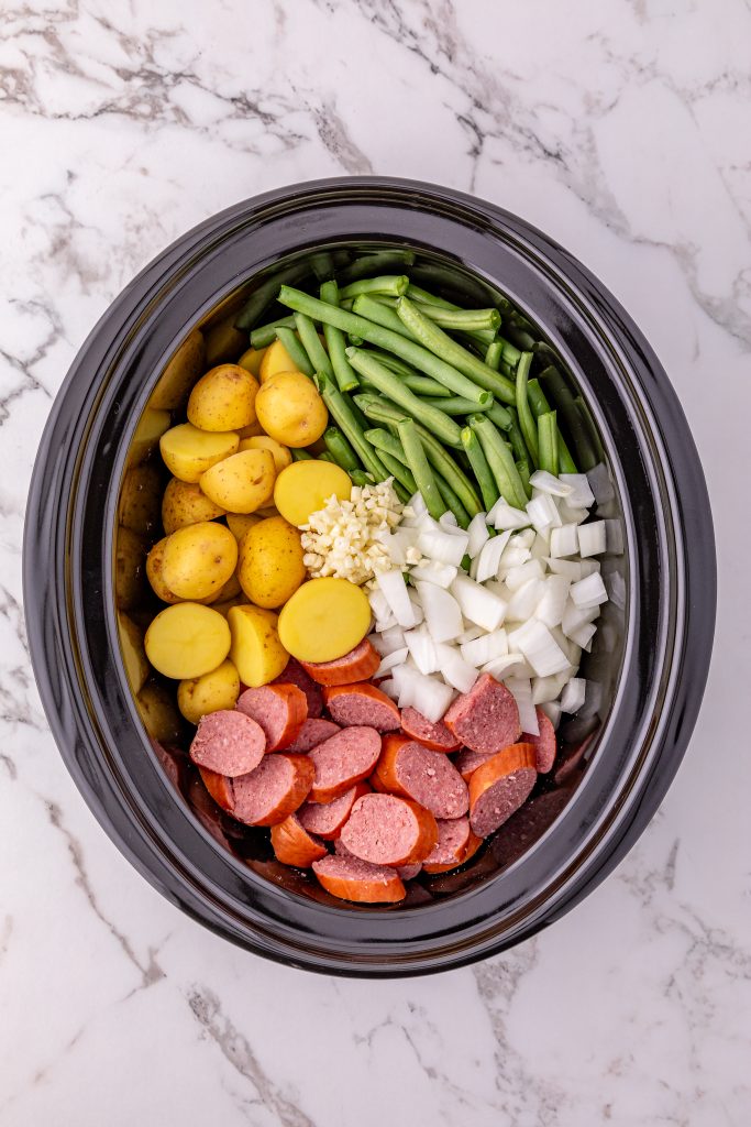 Slow Cooker Sausage and Potatoes Ingredients