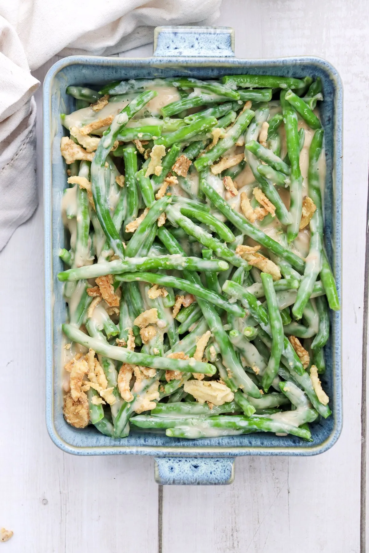 Fresh Green Beans in Green Bean Casserole