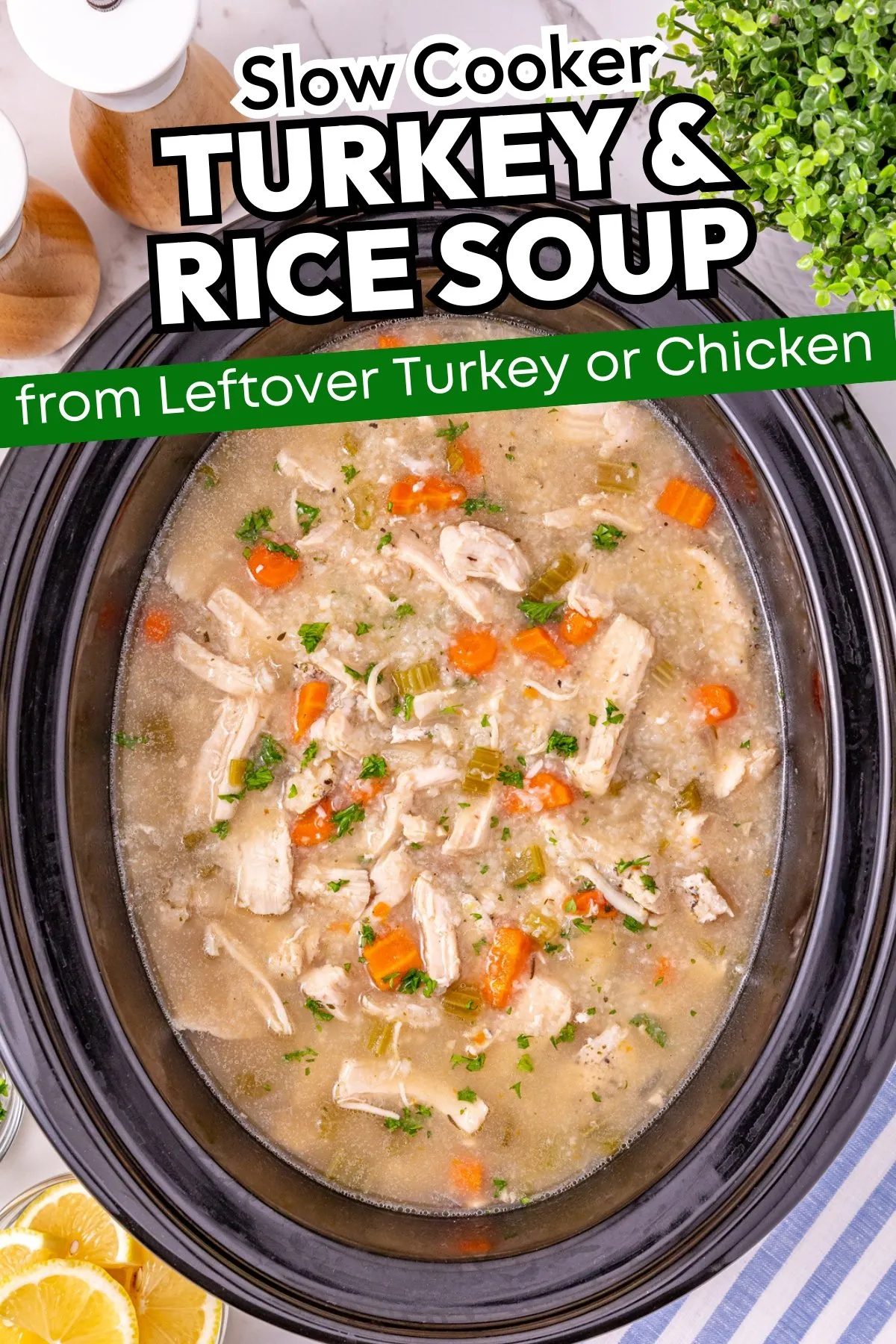 Leftover Turkey and Rice Soup