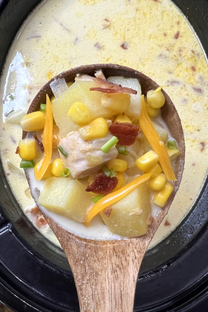 Crockpot Chicken and Corn Chowder