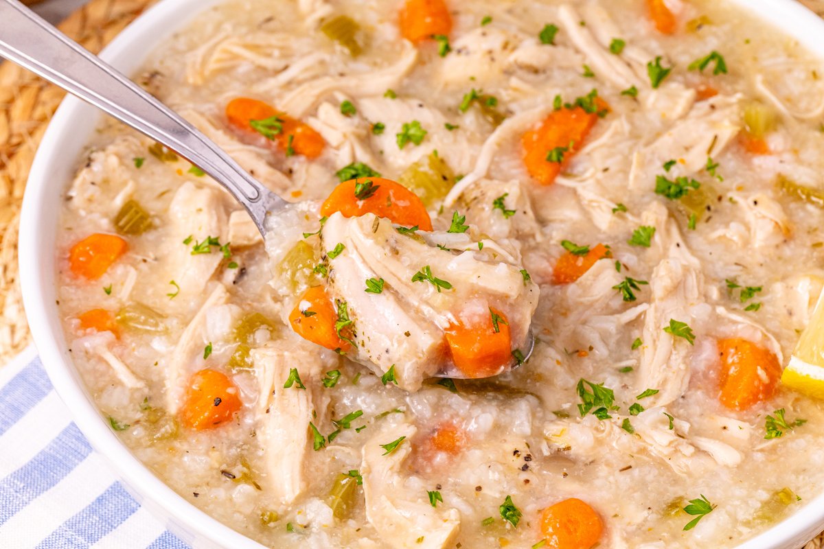 Leftover Turkey and Rice Soup