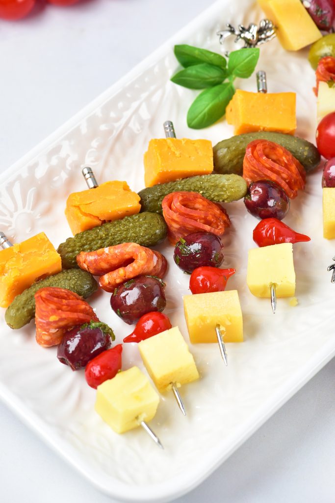 Thread onto skewers