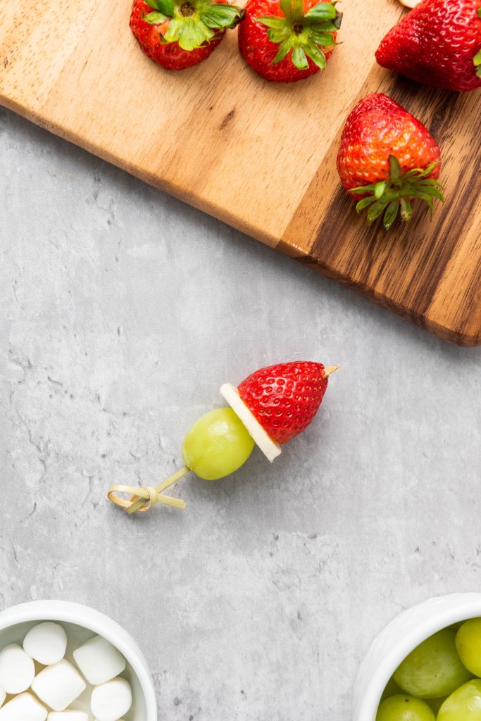 Add the strawberry.