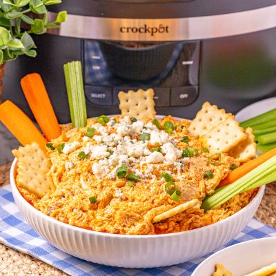 Crockpot Buffalo Chicken Dip