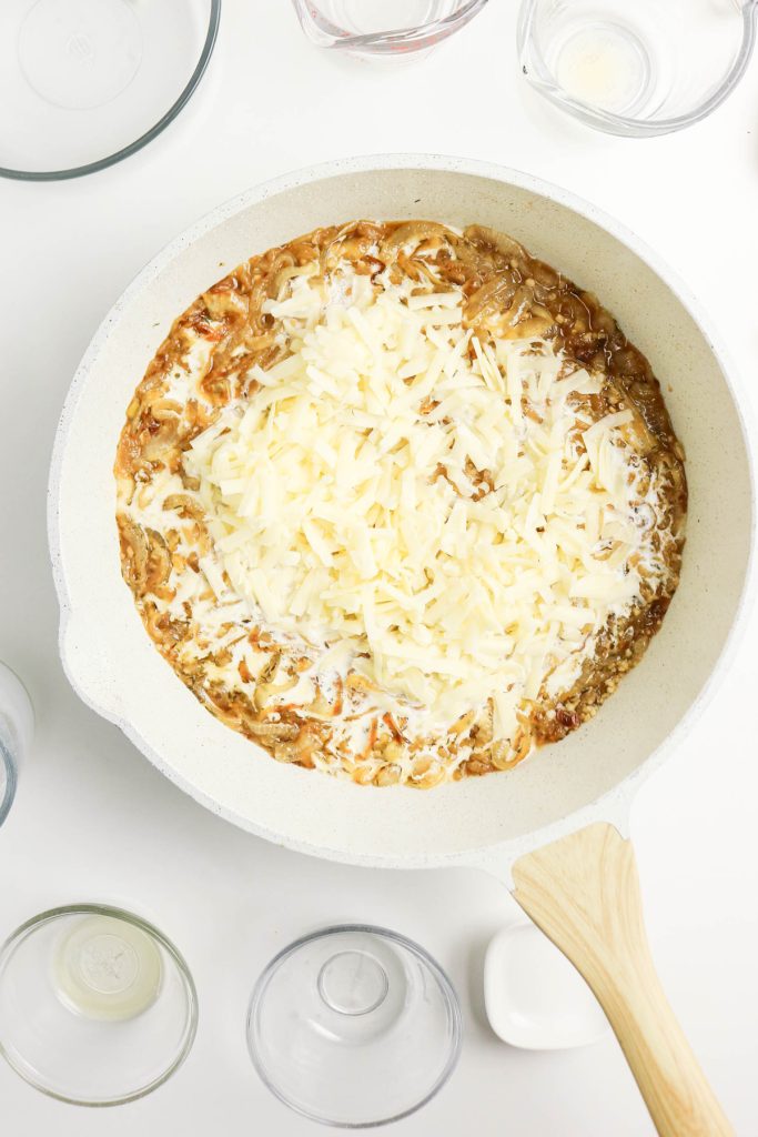 Add shredded cheese.