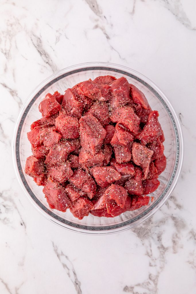 Seasoned stew meat