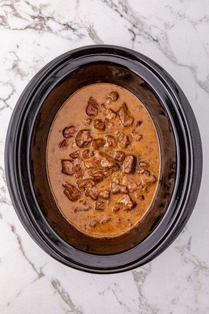 Slow Cooker Beef Tips and Gravy