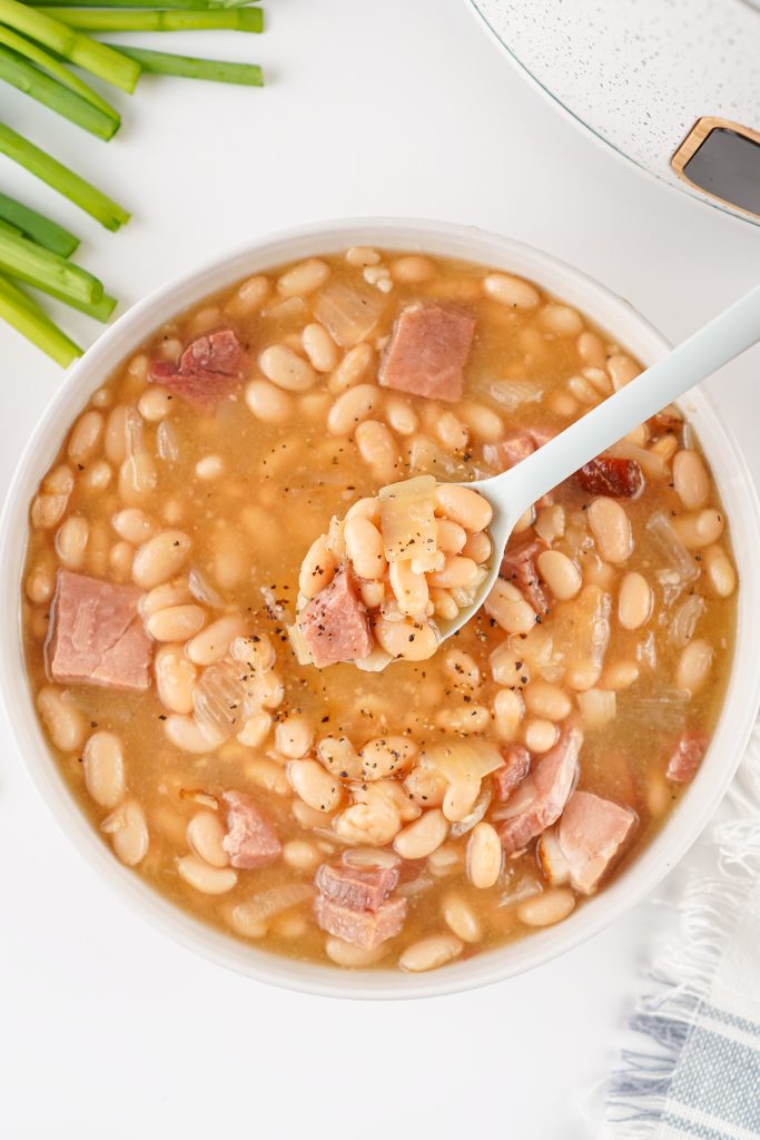 Slow Cooker Ham and Bean Soup