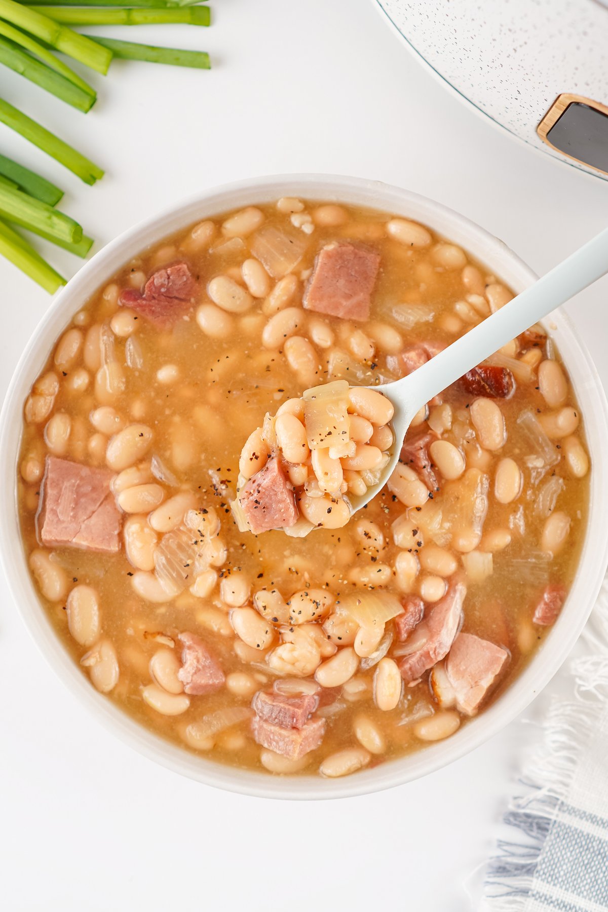 Slow Cooker Ham and Bean Soup