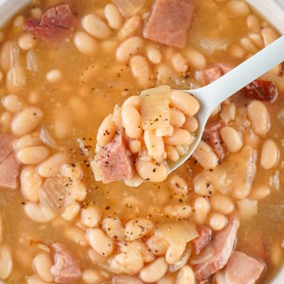 Slow Cooker Ham and Bean Soup