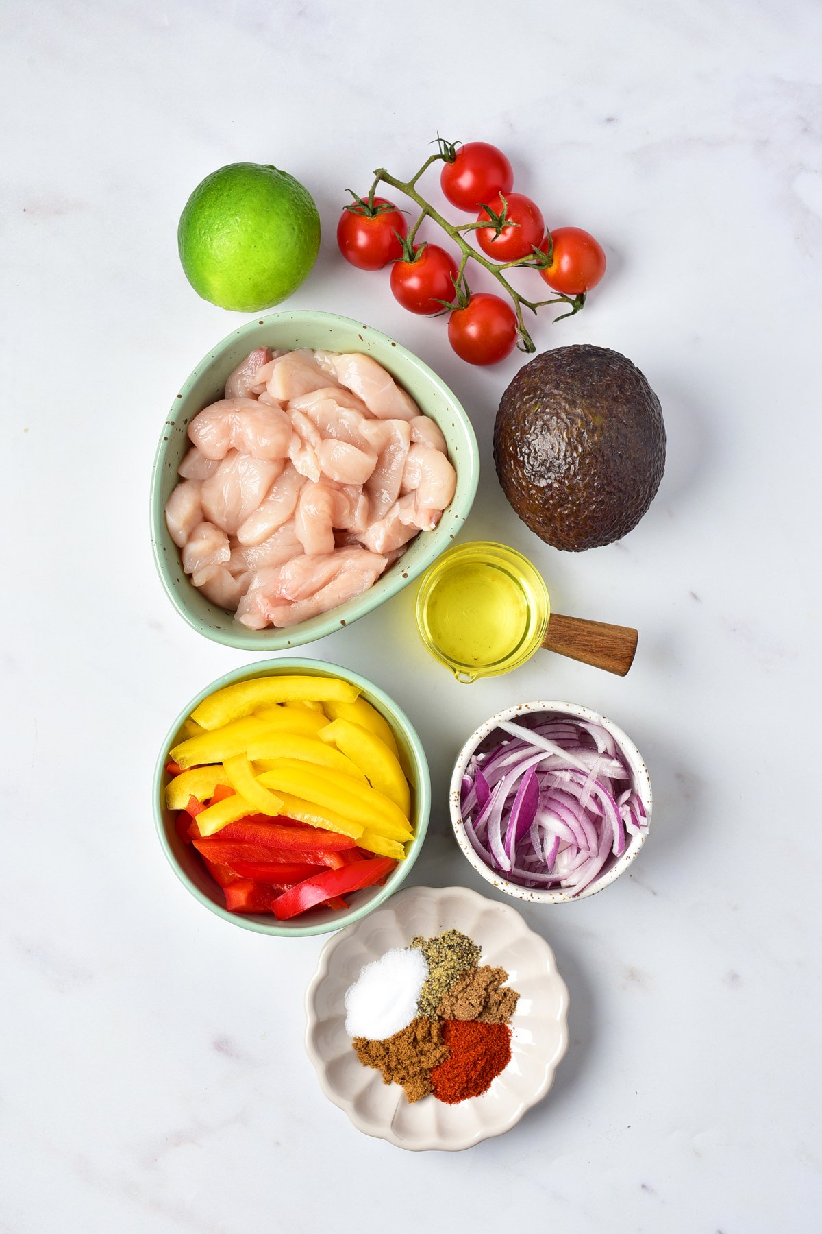 Chicken Fajita Bowl Ingredients