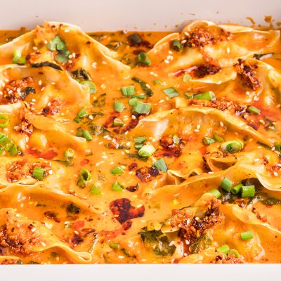 One-Pan Dumpling Bake