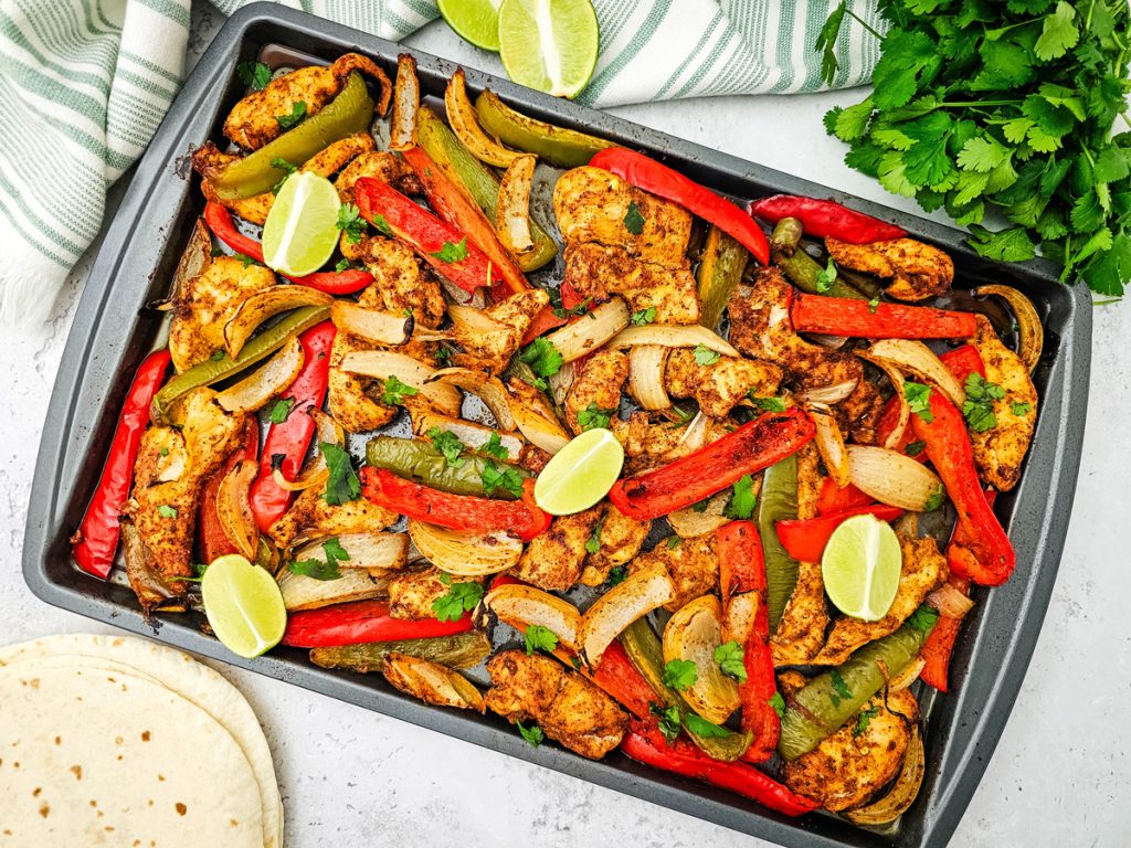 Sheet Pan Chicken Fajitas