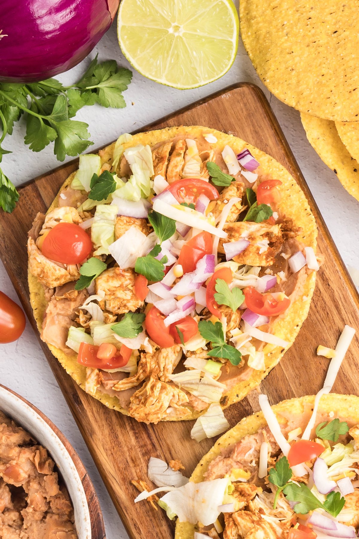 Chicken Tostadas