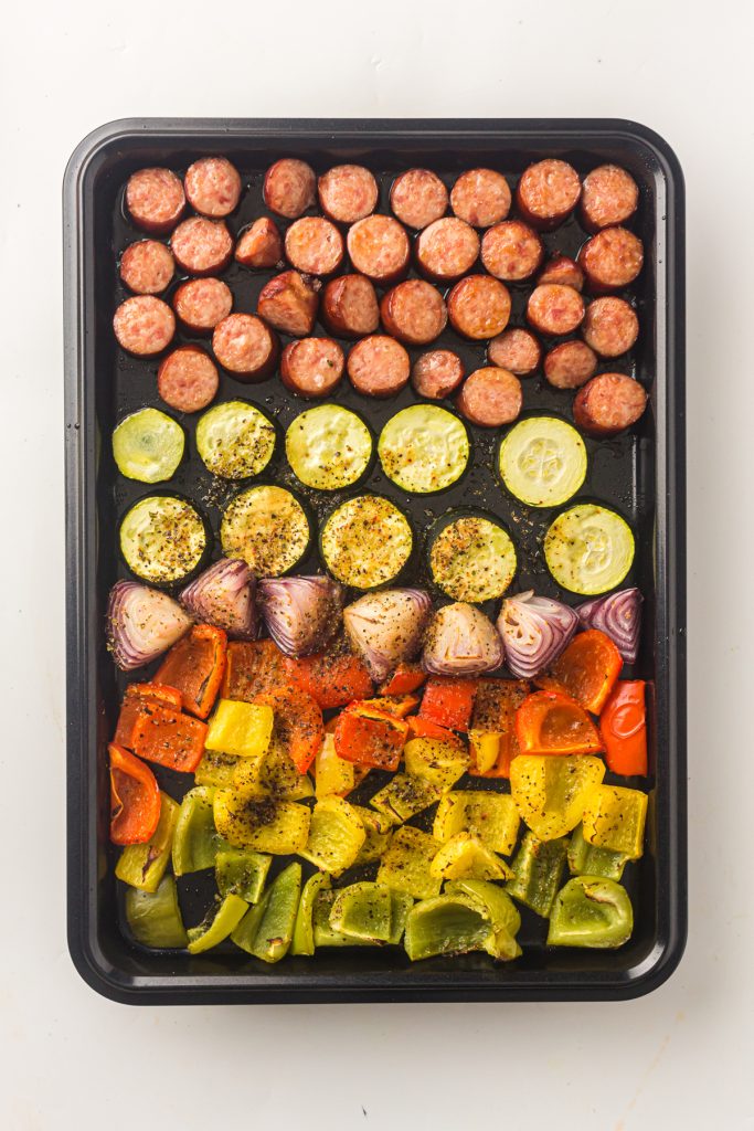 Sheet Pan Sausage and Vegetables