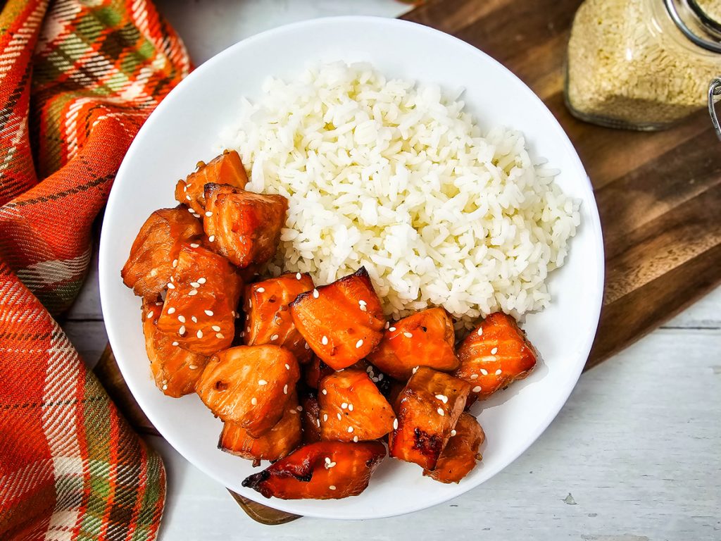Air Fryer Salmon Bites