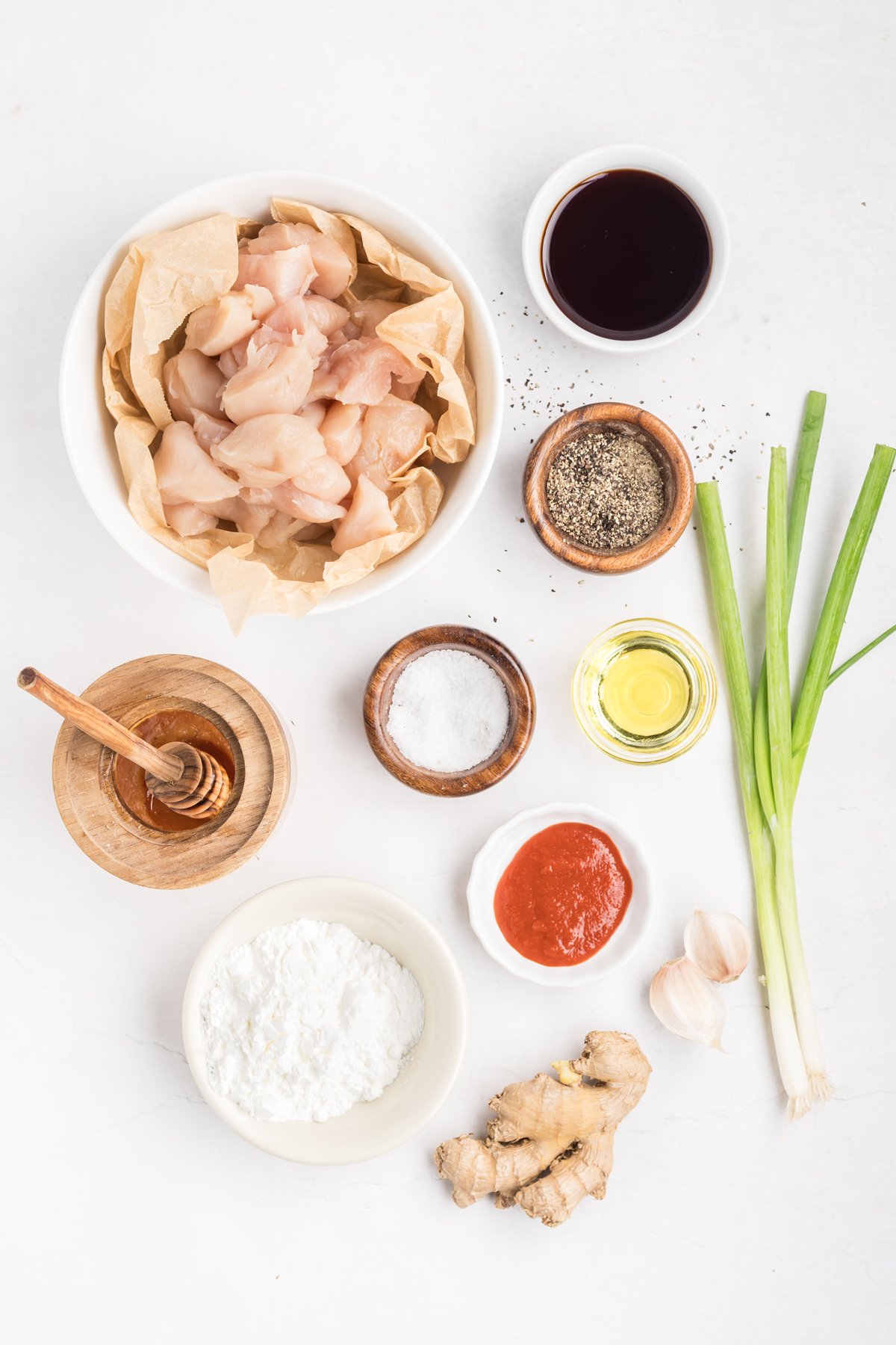 Ingredients for Sticky Chicken