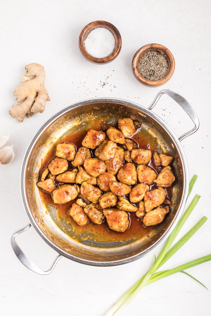 Continue cooking until sauce thickens.